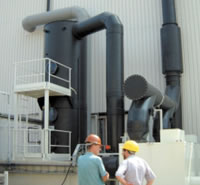 Lavage de gaz